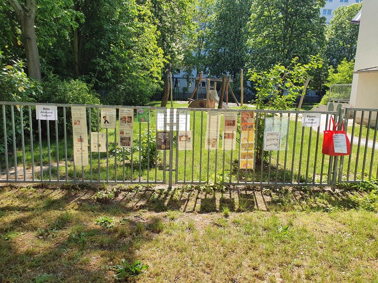 Aktion am Gartenzaun